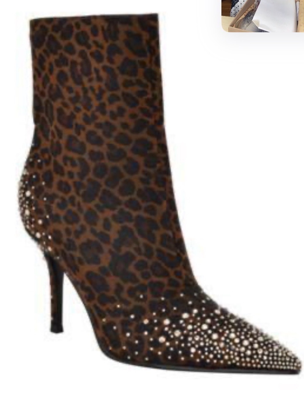 GUESS Women's Gomoray Embellished Stiletto Booties